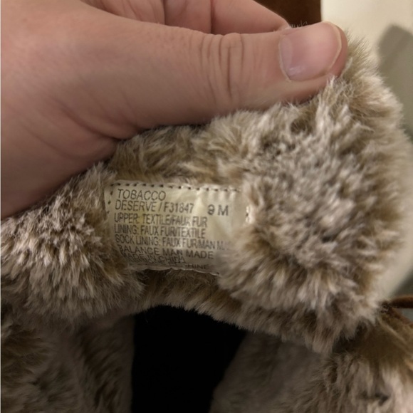 White Mountain Brown Faux Fur Lined Lace-Up Boots - Picture 6 of 6